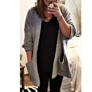 Topshop Long Cardigan Size Med fits like XL